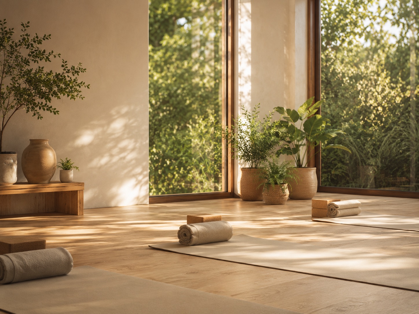 A calm, light-filled studio interior